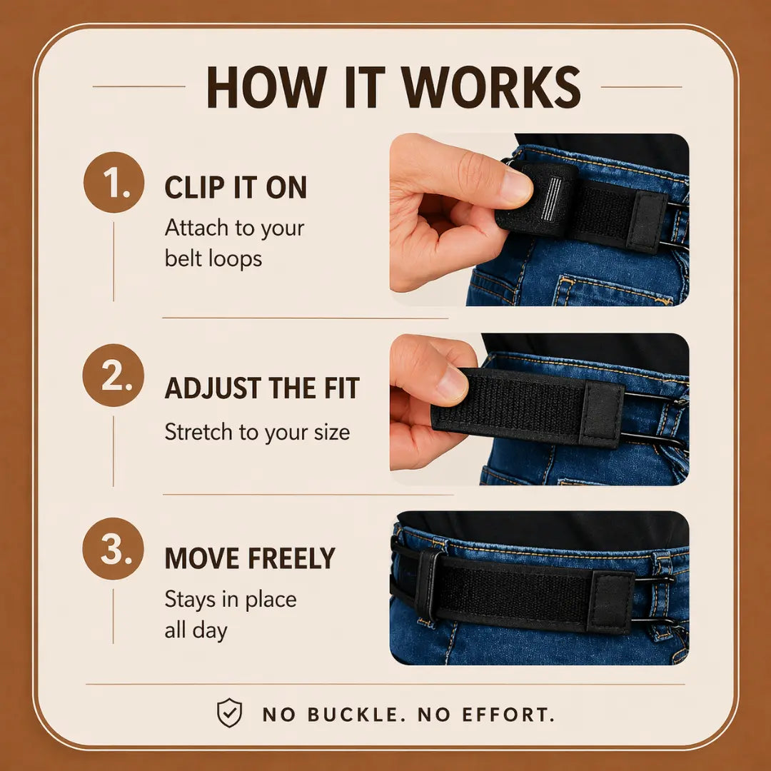SnapLoop™ – No Buckle. No Pain. No More Adjusting. Ever