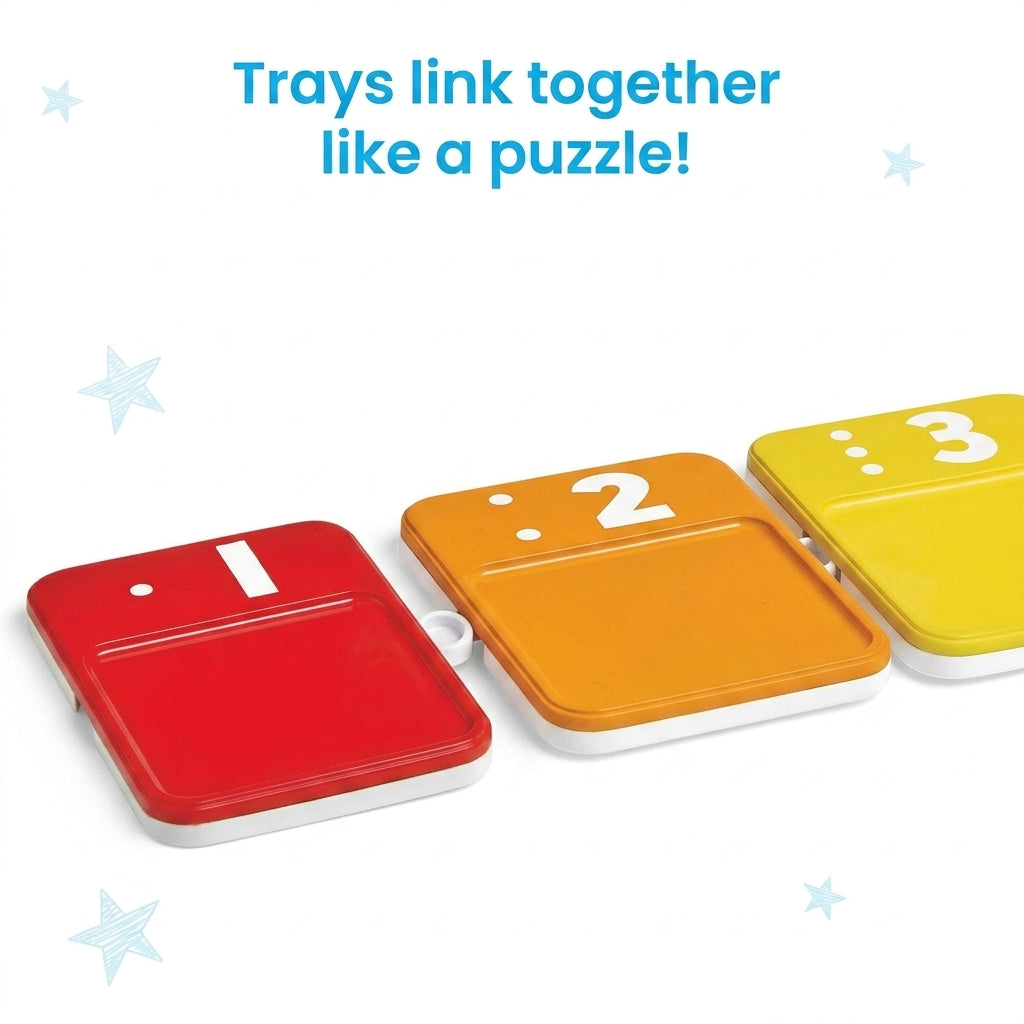 Hand2Mind Sensory Number Trays | Tactile Counting & Tracing Toy for Preschool Math