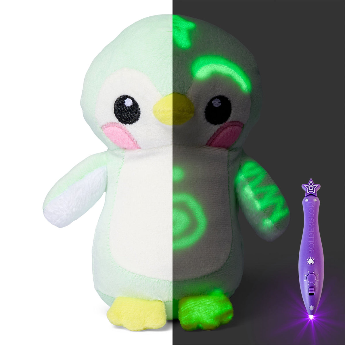 Glow-in-the-Dark Plush Toy | Draw, Glow & Snuggle