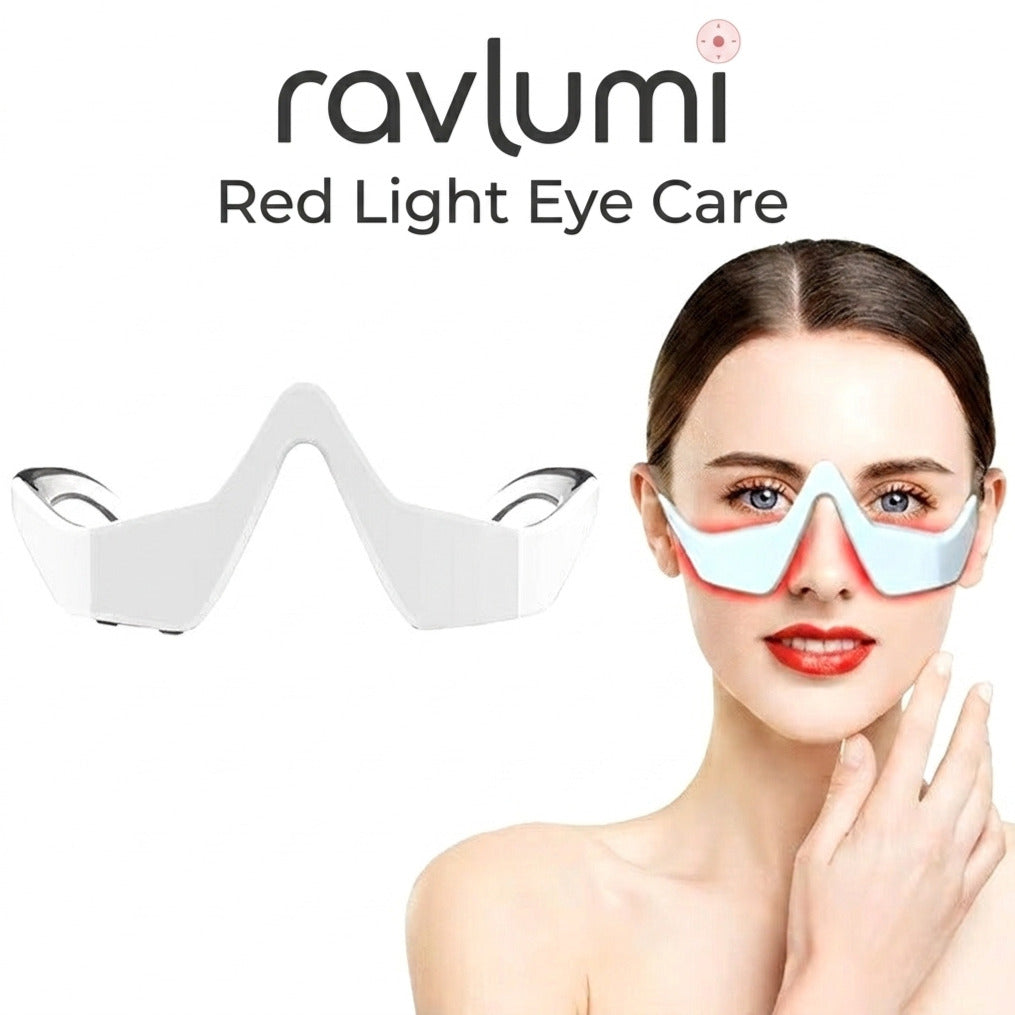 Ravlumi Red Light Eye Care Glasses — Rechargeable 630nm LED Wellness Device