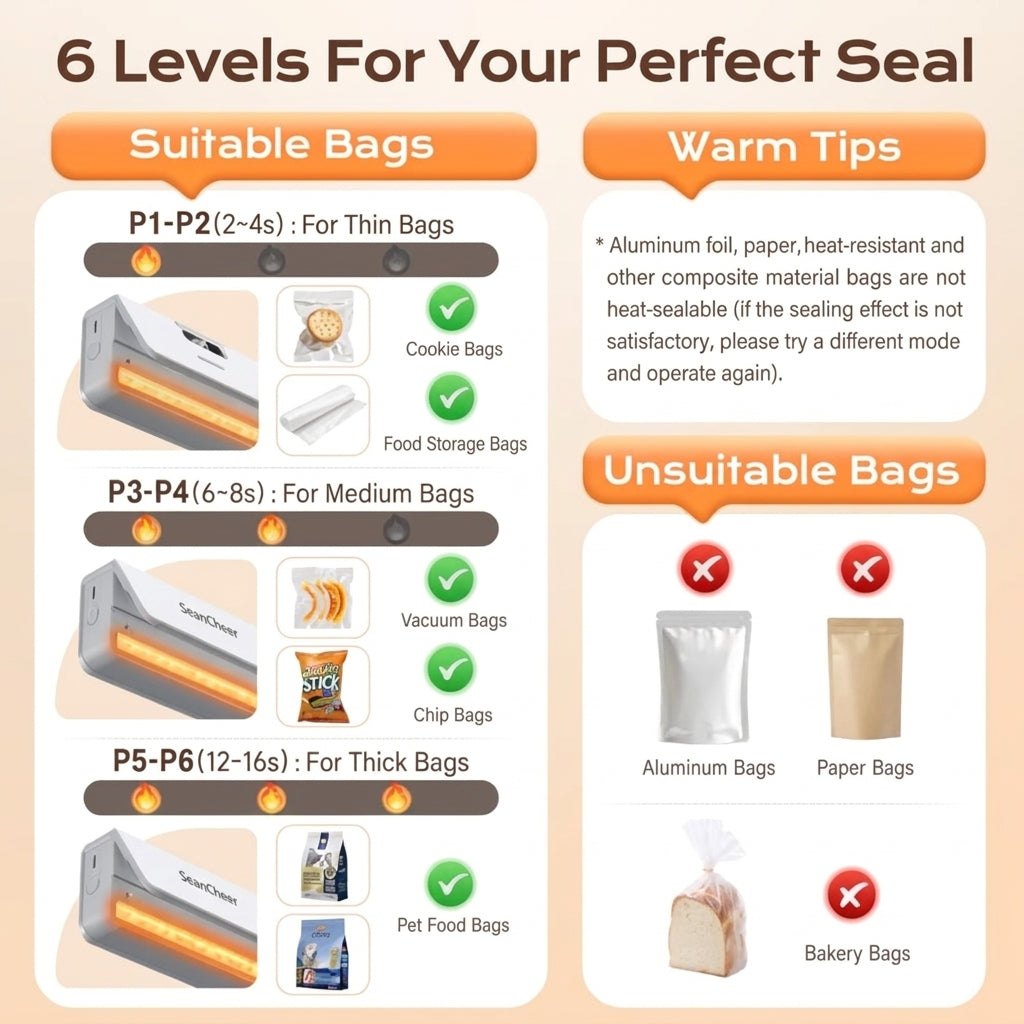 Mini Bag Sealer | Rechargeable Heat Sealer with Cutter & Magnet