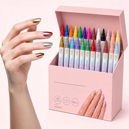 Nail Art Pen Set | Create Precise Nail Designs at Home
