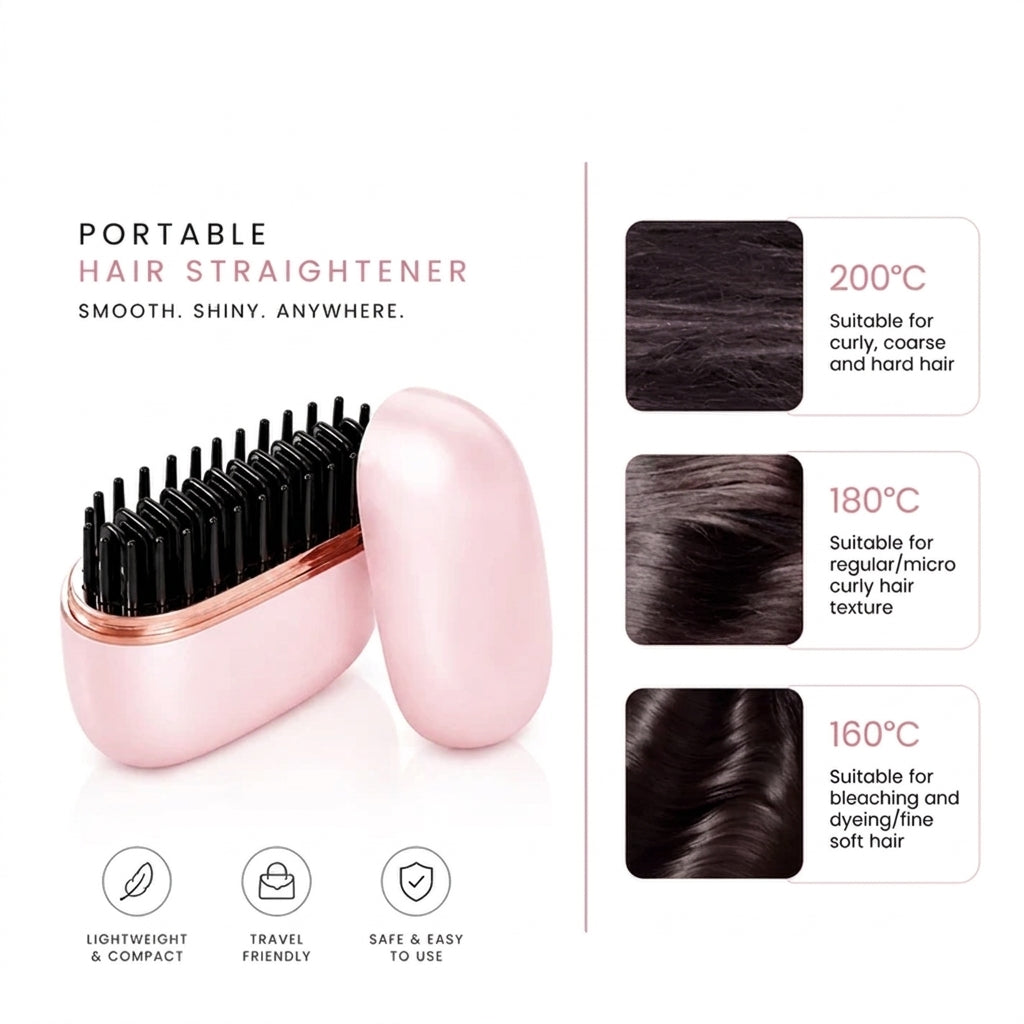 Cordless Hair Straightening Comb | Smooth & Style Anywhere