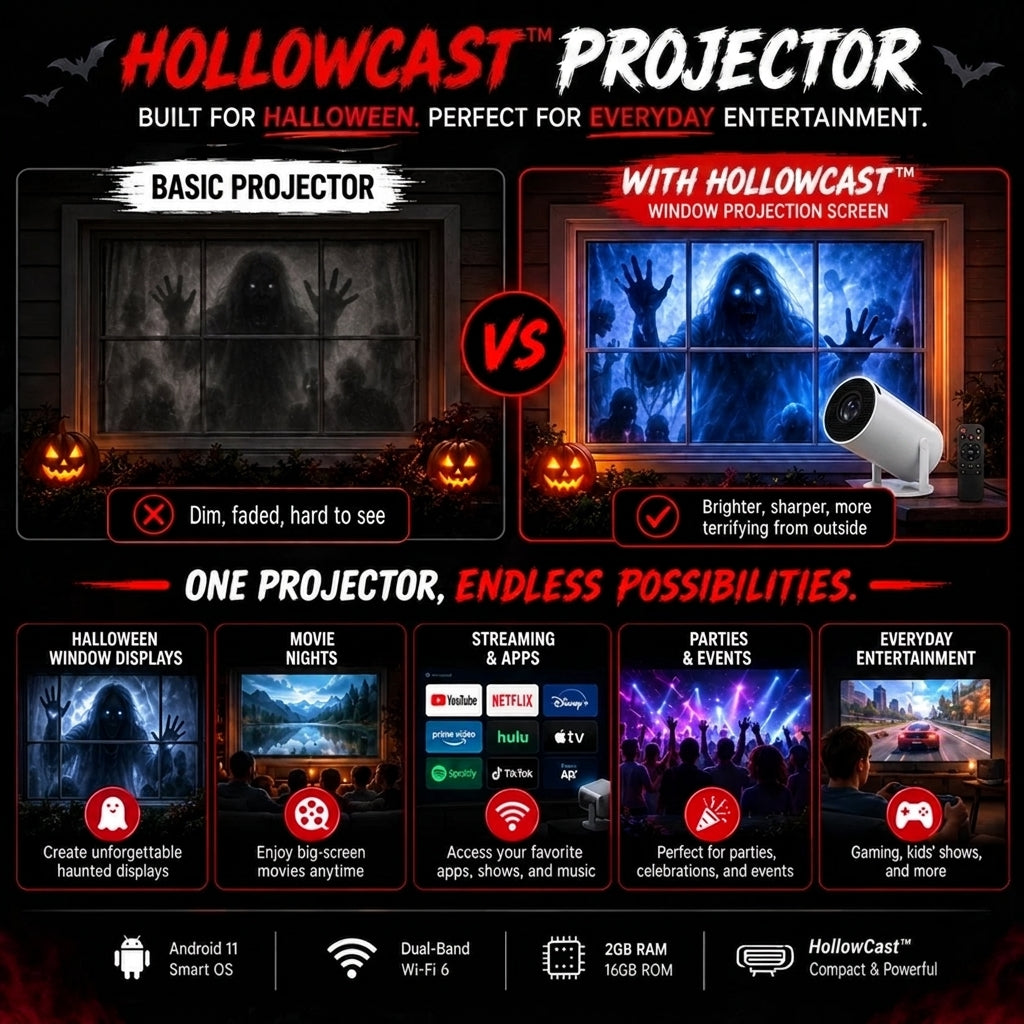 HollowCast™ — Halloween Window Projector
