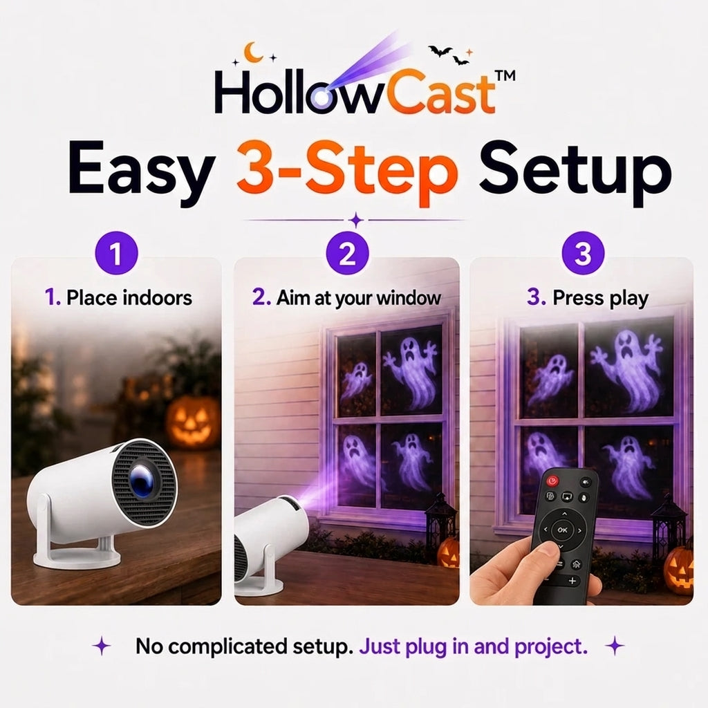 HollowCast™ — Halloween Window Projector