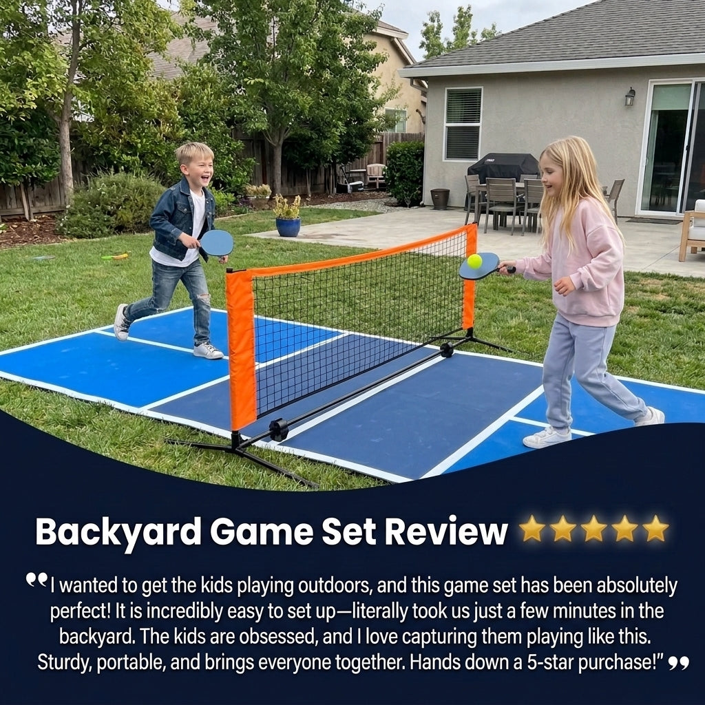 No-Setup Pickleball Set | Bring Indoor Fun Home