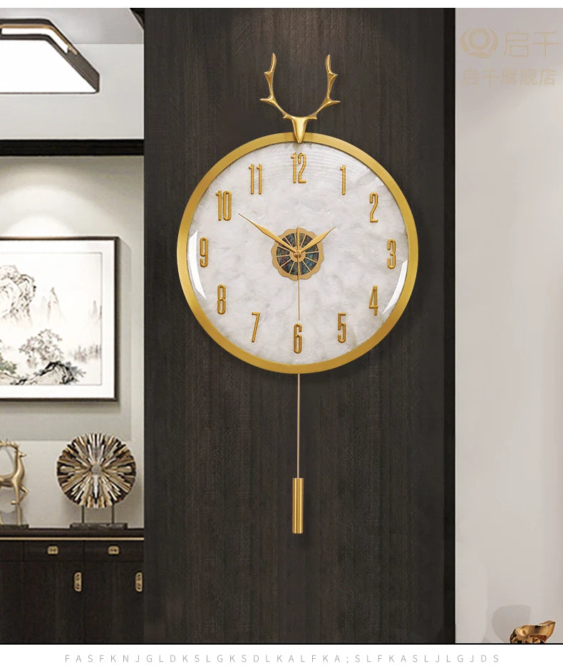 Aesthetic Kitchen Wall Clock Fun Round Interior Design Wall Clock Living Room Reloj Pared Decorativo Decoration Accessories