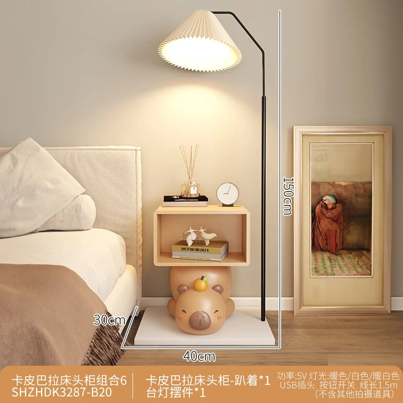 Aesthetic Design Nightstand Kawaii Vintage Storage Simple Night Table Modern Space Saving Meubles De Chambre Home Furniture