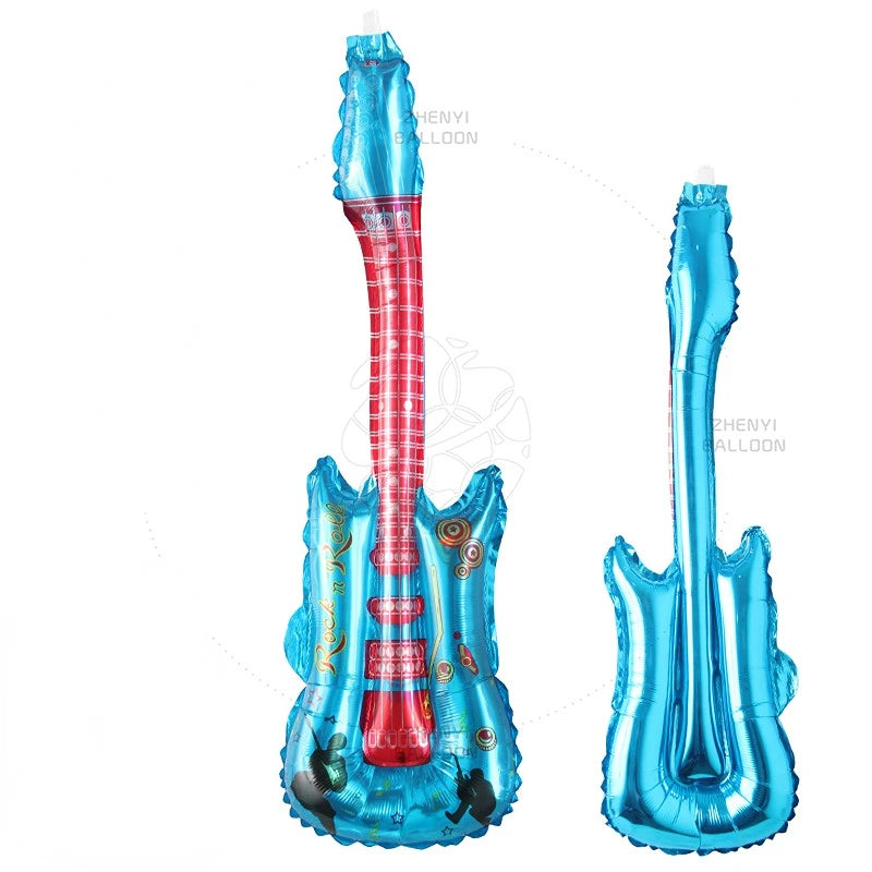Hot Cartoon Guitar Balloons Inflatable Air Globos Party Supplies Kids s Birthday Ballon Classic