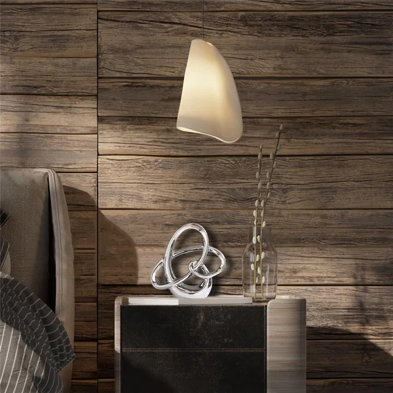 ABGE-Modern Gold Decor  Geometric Sculpture, Abstract Home Accent & Tabletop Figurine