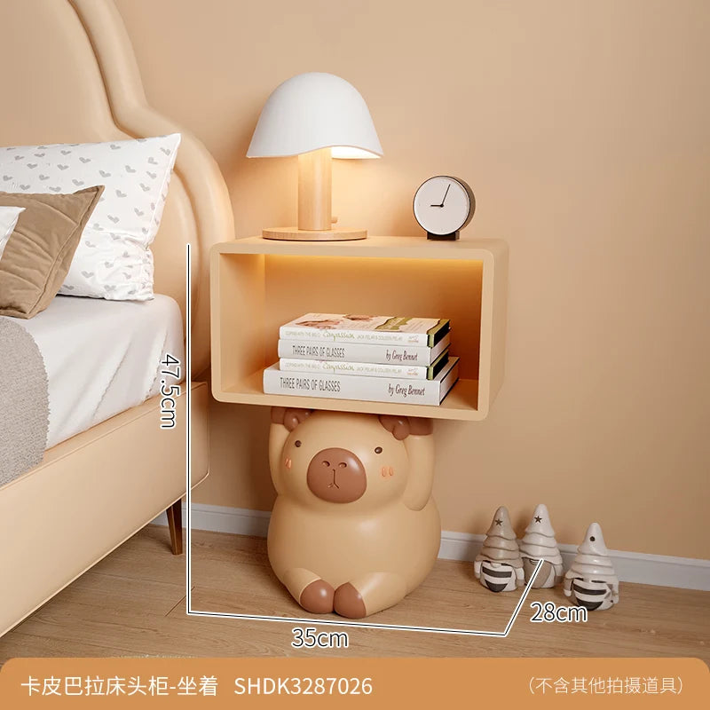 Aesthetic Design Nightstand Kawaii Vintage Storage Simple Night Table Modern Space Saving Meubles De Chambre Home Furniture