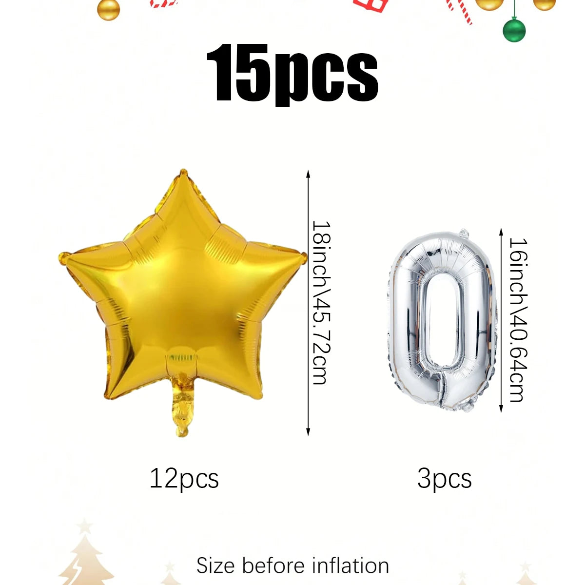 15pcs Christmas bulb decoration balloons, DIY Christmas balloons, Christmas party decorations, bulb hanging balloons