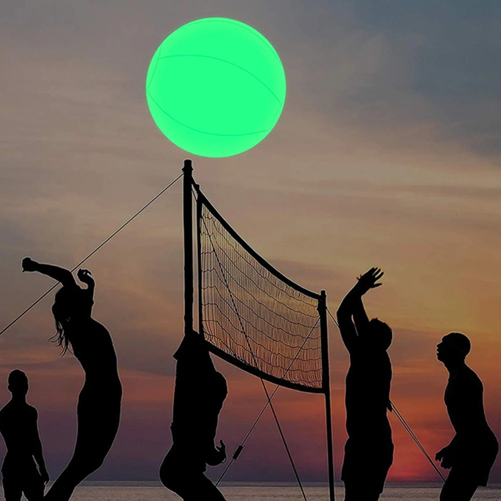 Garden Luminous LED Ball 16 Colors Luminous Bouncy Ball Swimming Pool Luminous Inflatable Balloon Beach Wedding Party Decoration