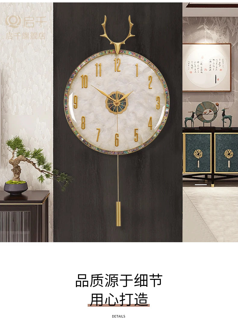 Aesthetic Kitchen Wall Clock Fun Round Interior Design Wall Clock Living Room Reloj Pared Decorativo Decoration Accessories