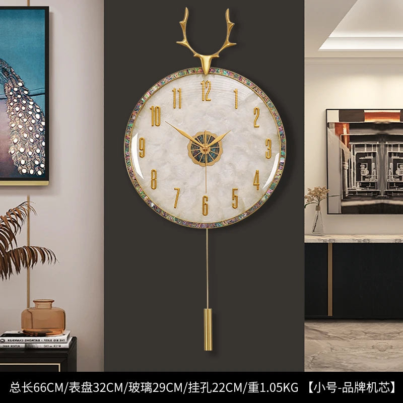 Aesthetic Kitchen Wall Clock Fun Round Interior Design Wall Clock Living Room Reloj Pared Decorativo Decoration Accessories