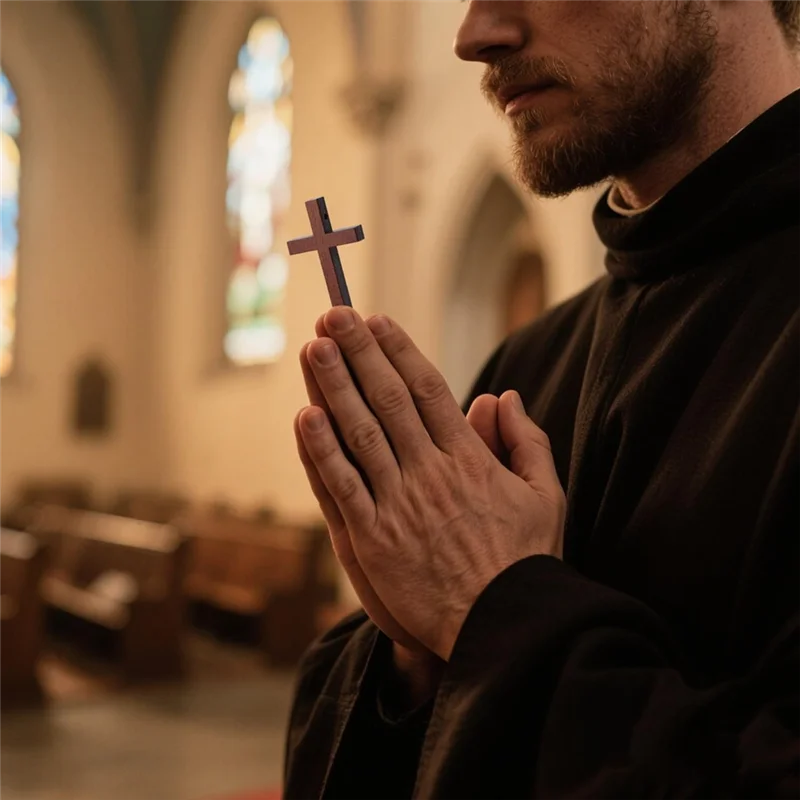 KYCOR-Christian For Pocket Prayers Crafts 100Pcs Mini Wooden Crosses Small Pendant Charm For Easter Egg Fillers Gifts