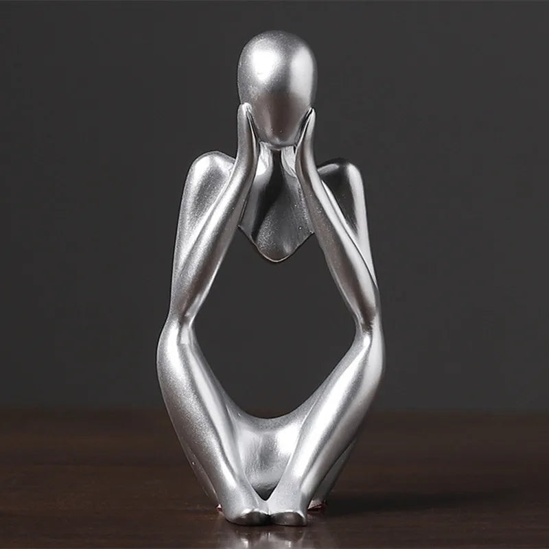 Home décor Nordic Style Left and Right Thinking Character Personalized home accessories Abstract Resin Craft Ornament Room décor