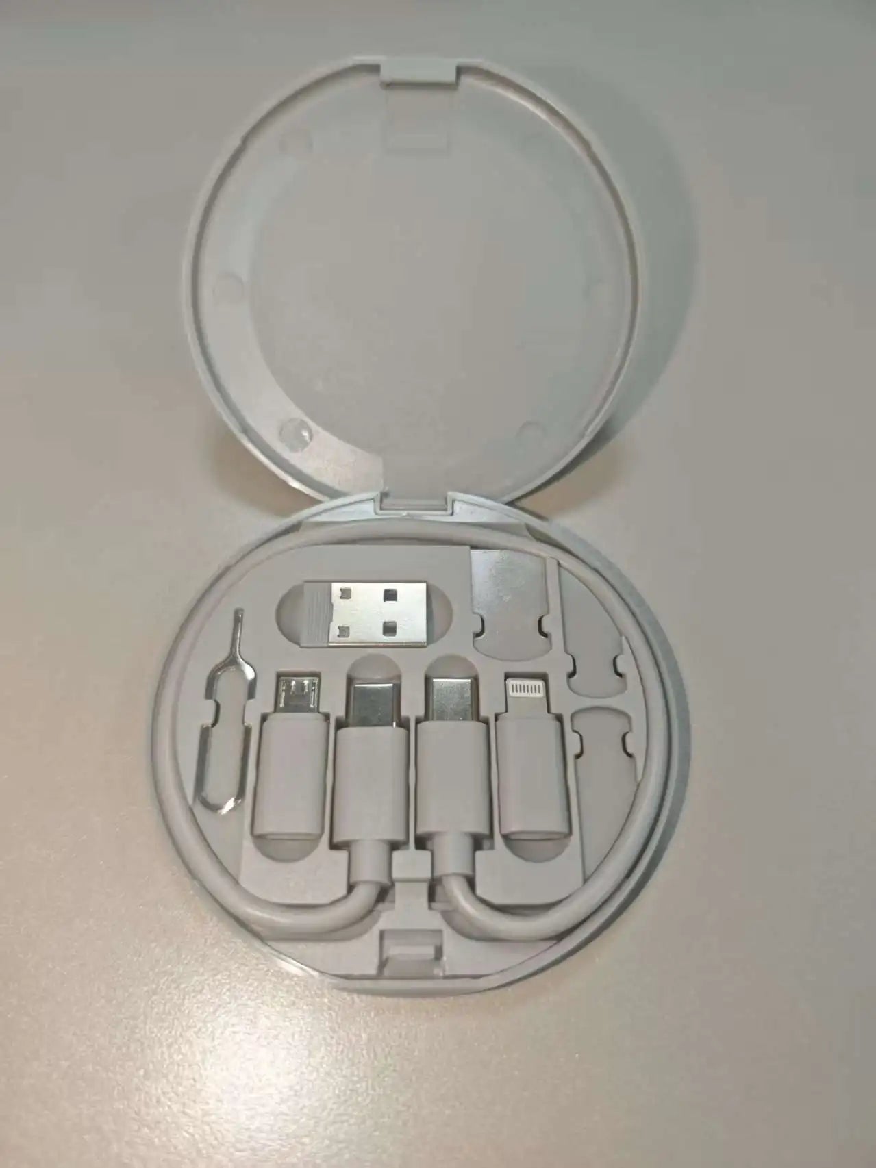 NNBILI Multifunctional USB Data Cable Set Storage Box with Multi USB Charging Adapter Cable Kit Usb To Type C Usb Adapter