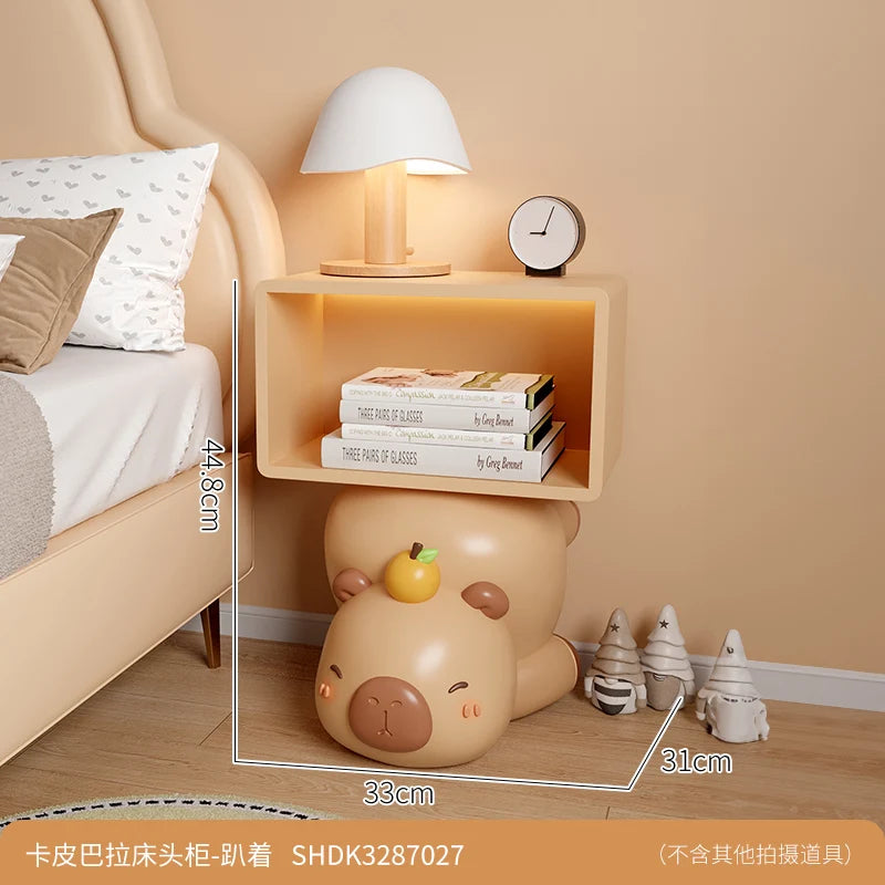 Aesthetic Design Nightstand Kawaii Vintage Storage Simple Night Table Modern Space Saving Meubles De Chambre Home Furniture