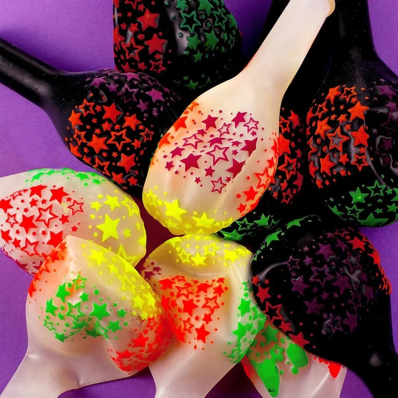 60/10PCS Fluorescent Balloons Glow In The Dark Luminous Dots Latex Balloon For Birthday Wedding Party Decoration Kids Gifts Toys