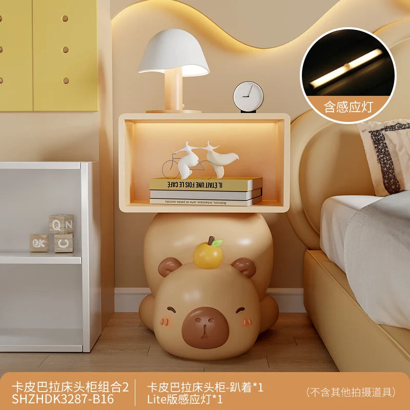 Aesthetic Design Nightstand Kawaii Vintage Storage Simple Night Table Modern Space Saving Meubles De Chambre Home Furniture