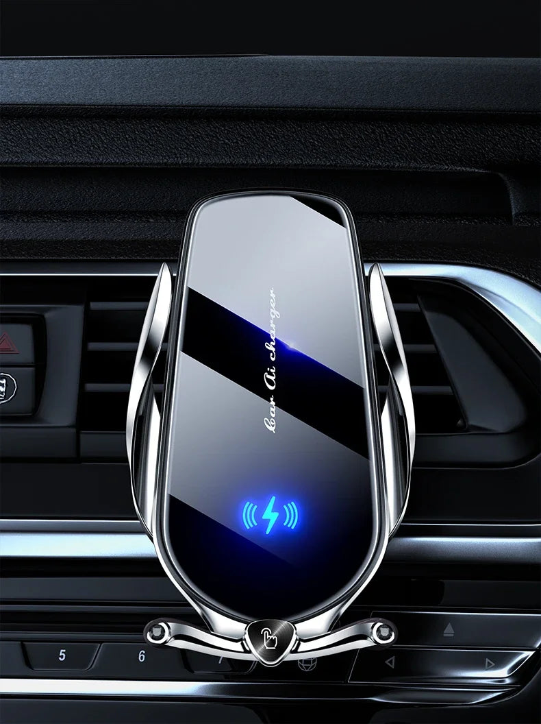 Car Phone Holder 15W Wireless Fast Charger Magnetic Charger Head Touch Control for iPhone 12 13 14 15 Pro Max Xiaomi Huawei