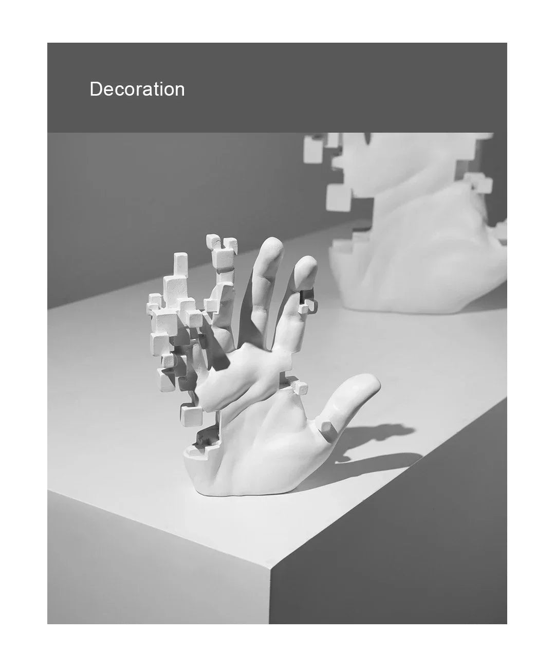 Home Living Room Decorations Abstract Art Palm Modern Luxury Table Hand Sculpture House Accessories Aesthetic Figurines Decor