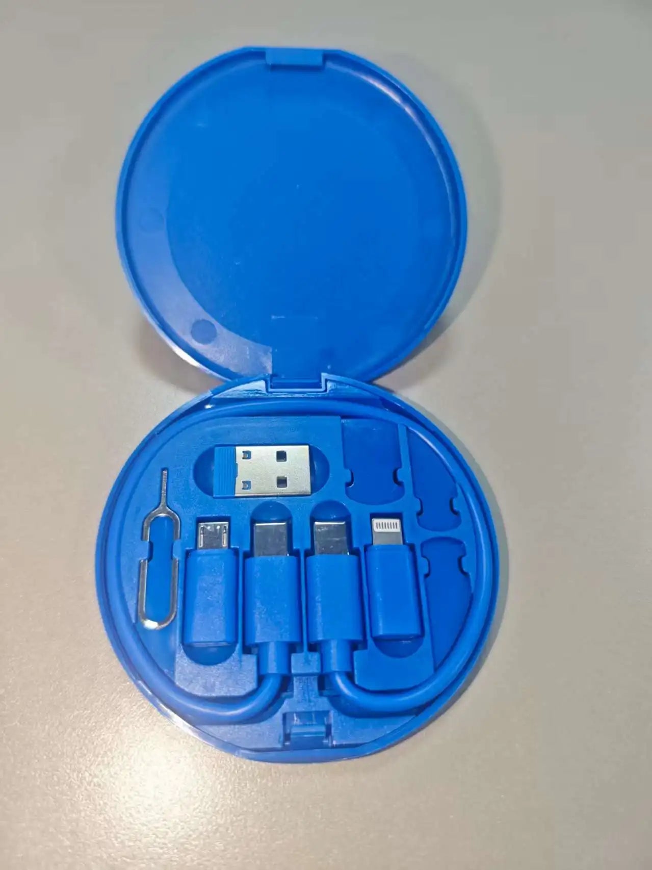 NNBILI Multifunctional USB Data Cable Set Storage Box with Multi USB Charging Adapter Cable Kit Usb To Type C Usb Adapter