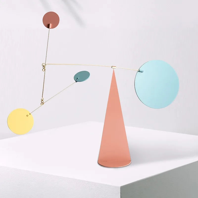 Modern Simple Creative Desktop Ornament Artistic Geometric Modeling Dynamic Balance Living Room Desktop Miniatures Home Decor