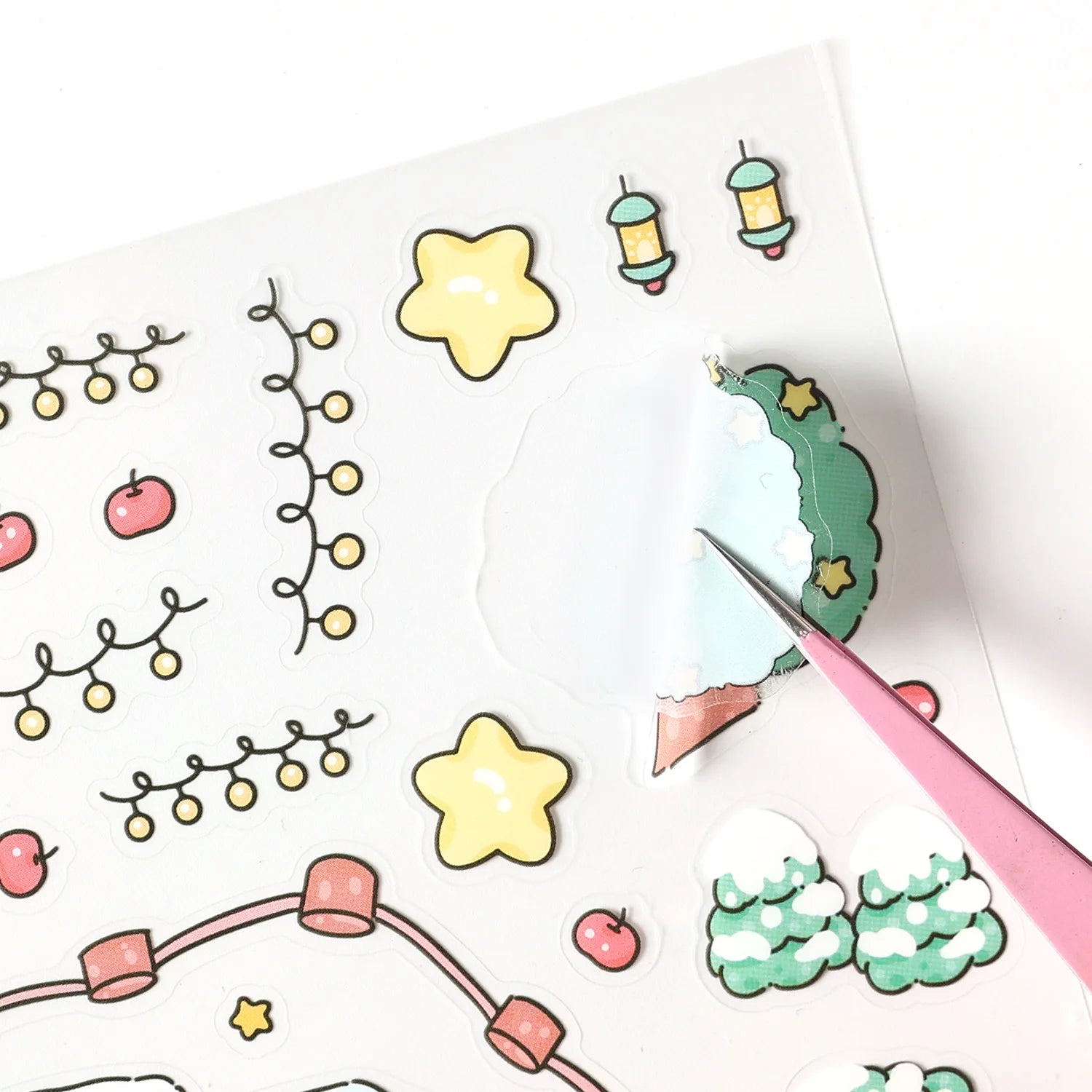 Christmas 3D Scene Stickers - 3pcs Festive Diorama Decals for DIY Journals & Crafts