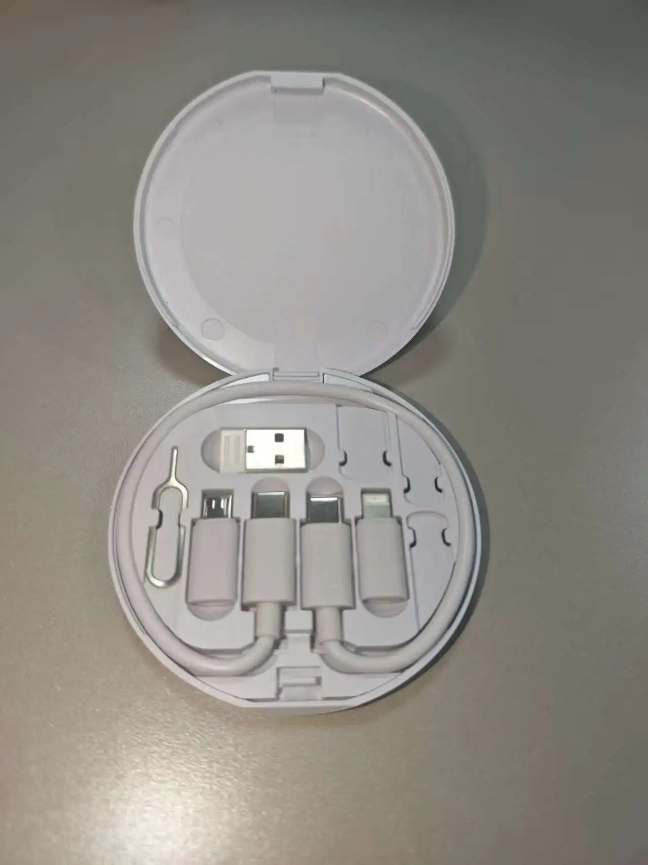 NNBILI Multifunctional USB Data Cable Set Storage Box with Multi USB Charging Adapter Cable Kit Usb To Type C Usb Adapter