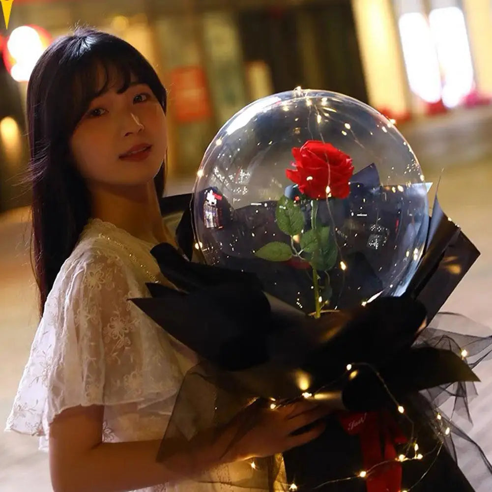 3PCS LED Balloon With Light Transparent Helium Bobo Ballons For Wedding Birthday Christmas Party Decoration LED Light Balloons