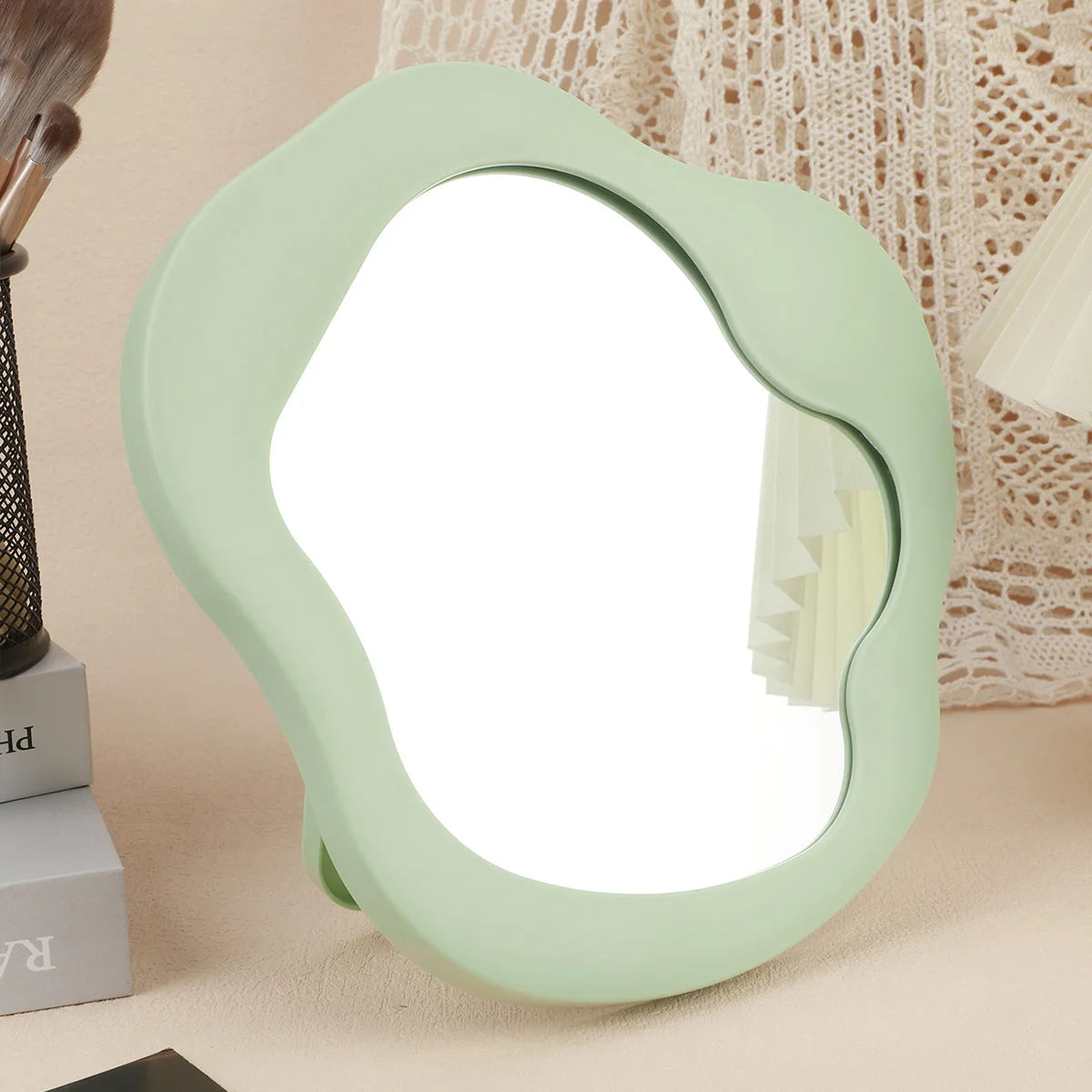 Makeup Mirror Room Decoration Desk Accessorie Mirror Decoration Bedroom Decorative Mirrors Tabletop Mirror Home Aesthetic Decor