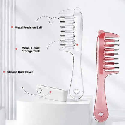 Scalp Liquid Guide Comb Mini Portable Head Applicator Hair Care Comb Anti-Static Scalp Nourish Hair Guide Comb