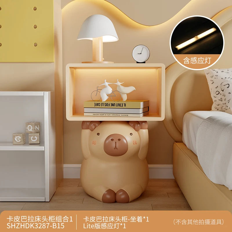 Aesthetic Design Nightstand Kawaii Vintage Storage Simple Night Table Modern Space Saving Meubles De Chambre Home Furniture