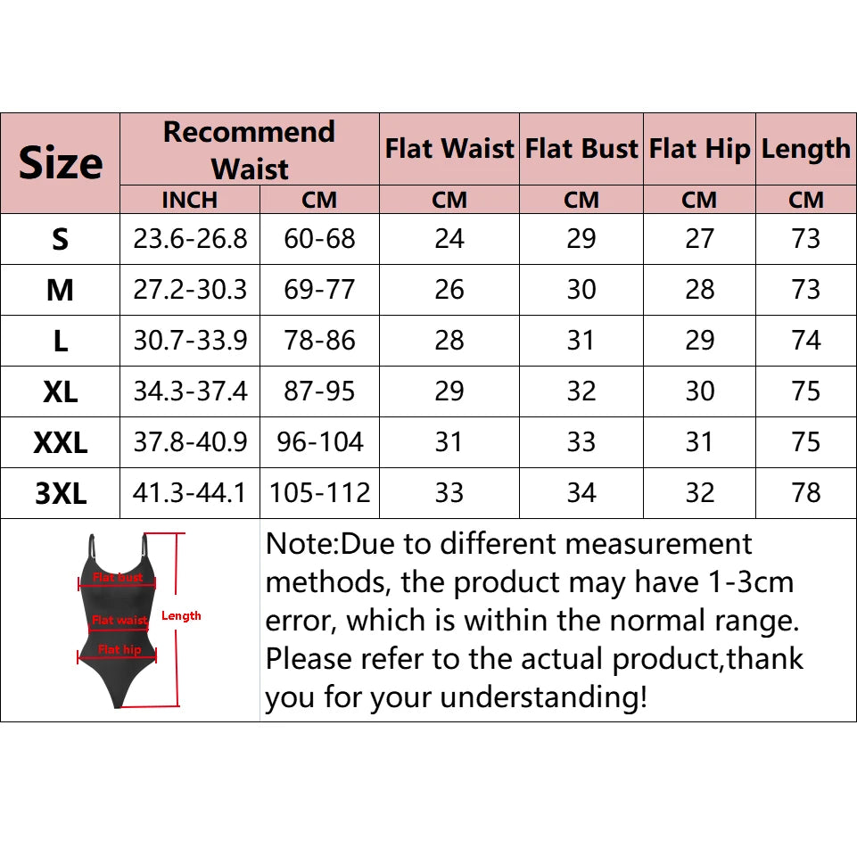 Seamless Shapewear Bodysuit Women Tummy Control Body Shaper Fajas Colombianas Waist Trainer Ladies Sexy Thong Slimming Underwear