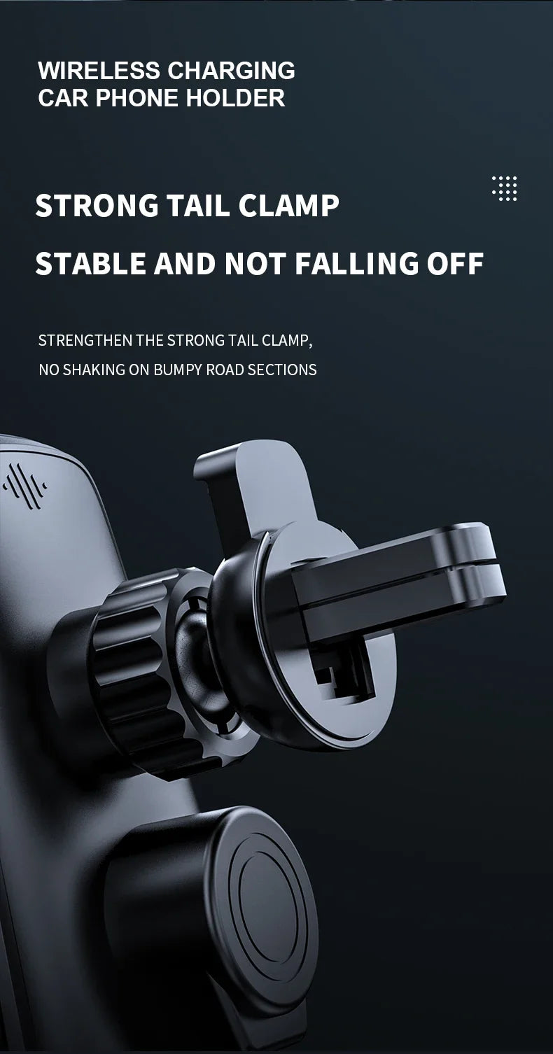 Car Phone Holder 15W Wireless Fast Charger Magnetic Charger Head Touch Control for iPhone 12 13 14 15 Pro Max Xiaomi Huawei