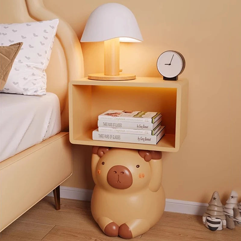 Aesthetic Design Nightstand Kawaii Vintage Storage Simple Night Table Modern Space Saving Meubles De Chambre Home Furniture
