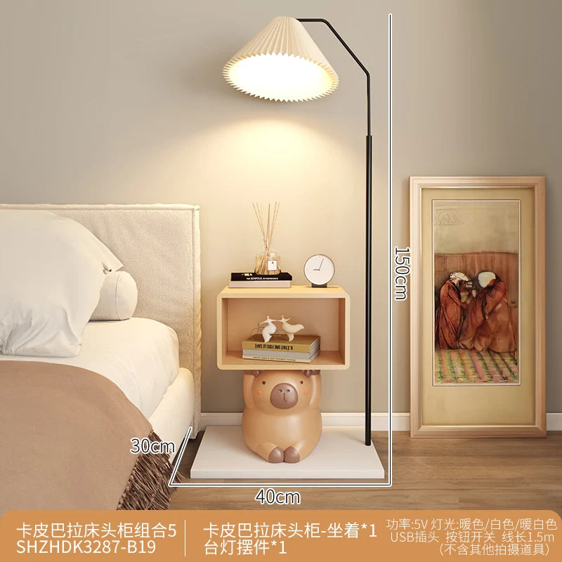 Aesthetic Design Nightstand Kawaii Vintage Storage Simple Night Table Modern Space Saving Meubles De Chambre Home Furniture