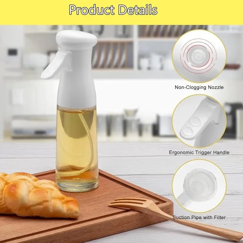 Oil Spray for Cooking - Olive Oil Dispenser Bottle Sprayer Mist-Reusable Food Grade Oil Vinegar,Spray Bottle Kitchen Accessories