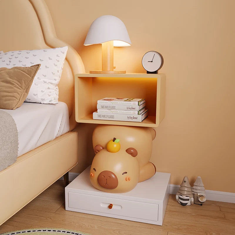 Aesthetic Design Nightstand Kawaii Vintage Storage Simple Night Table Modern Space Saving Meubles De Chambre Home Furniture