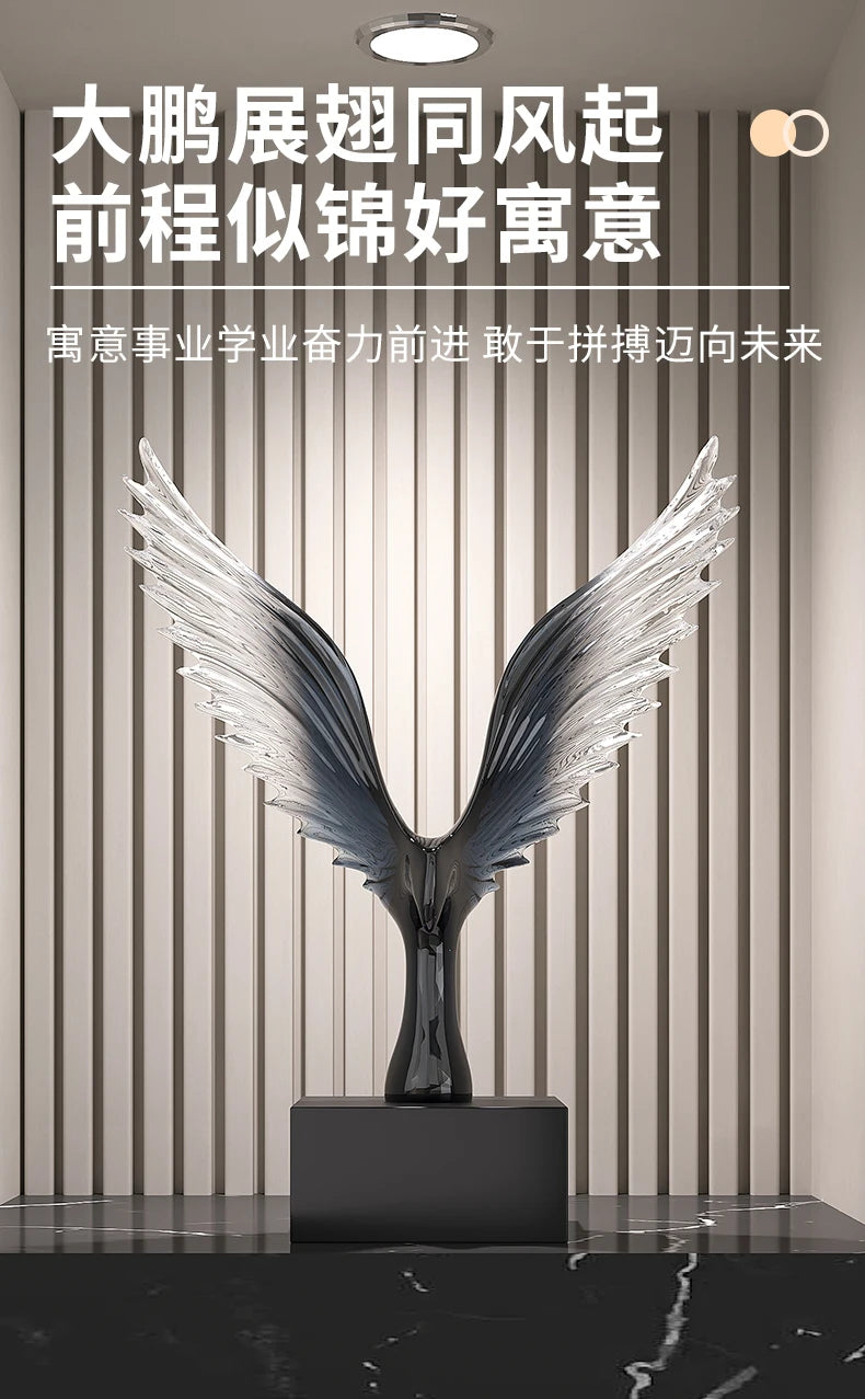 Creative Decor Sculptures Luxury Ornament  Artistic Soft Decoration  Modern Minimalist Living Room Office Wine Cabinet Decor