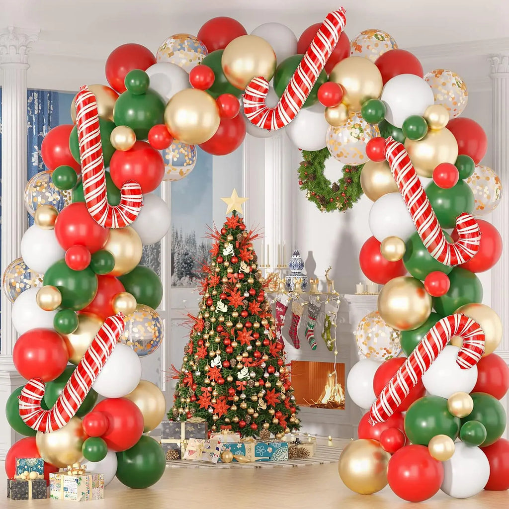 Merry Christmas Decoration Balloons Suit Christmas Theme Balloon Arch Garland Set Xmas Navidad New Year Gift Party Decor 2026