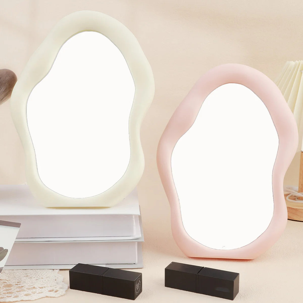 Makeup Mirror Room Decoration Desk Accessorie Mirror Decoration Bedroom Decorative Mirrors Tabletop Mirror Home Aesthetic Decor