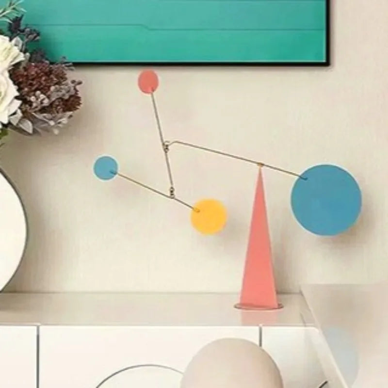 Modern Simple Creative Desktop Ornament Artistic Geometric Modeling Dynamic Balance Living Room Desktop Miniatures Home Decor