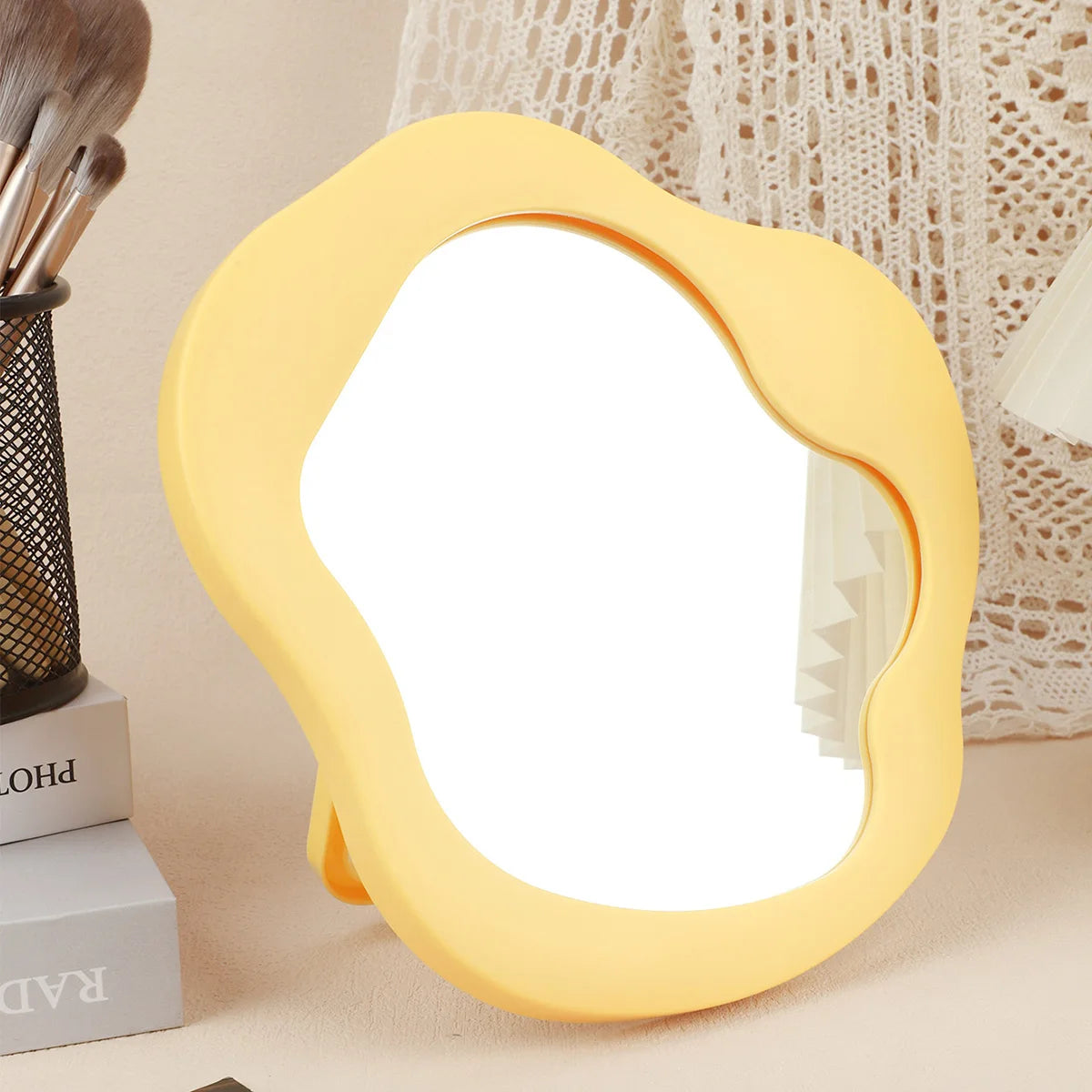 Makeup Mirror Room Decoration Desk Accessorie Mirror Decoration Bedroom Decorative Mirrors Tabletop Mirror Home Aesthetic Decor
