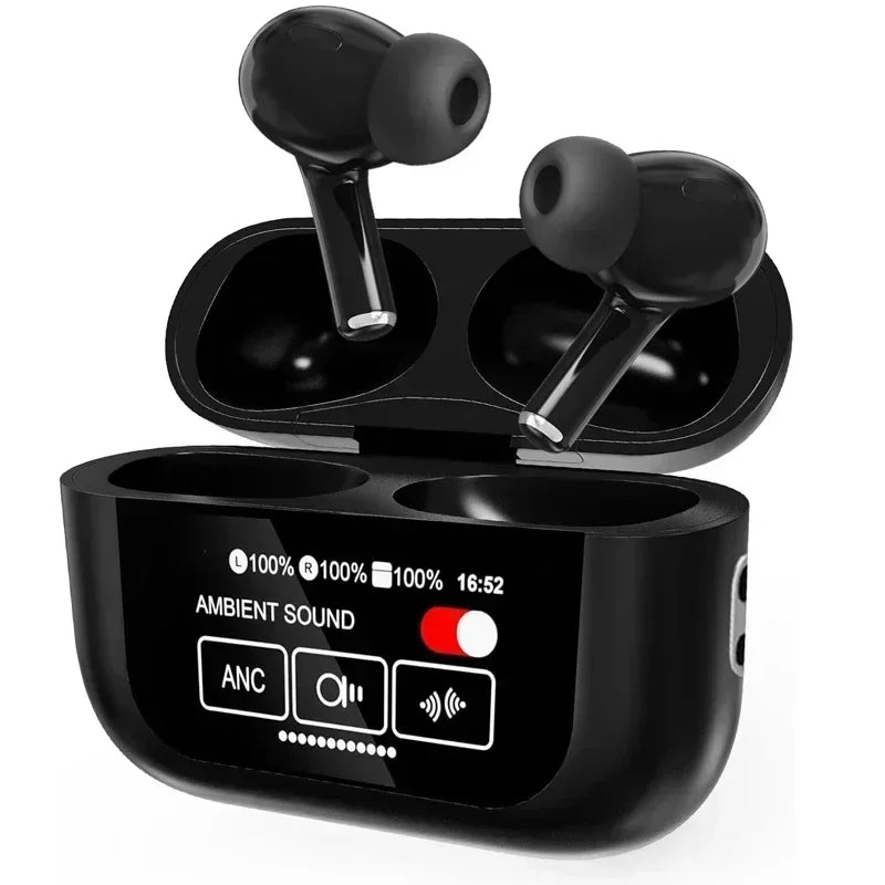 AI Languages Translator Earbuds with Screen Noise Cancelling Earphone with with 144 Languages Real Time Translation Headphones