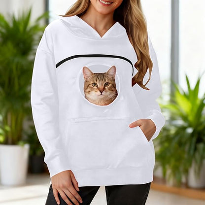 Pet Carrier Hoodie | Cozy Hands-Free Hoodie for Small Pets