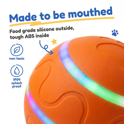 Interactive LED Dog Ball | Self-Rolling & Bouncing Toy for Dogs