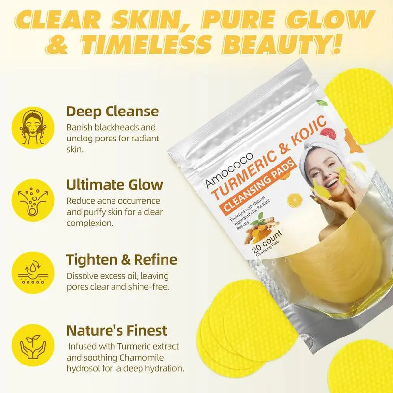 Turmeric & Kojic Acid Deep Cleansing Pads
